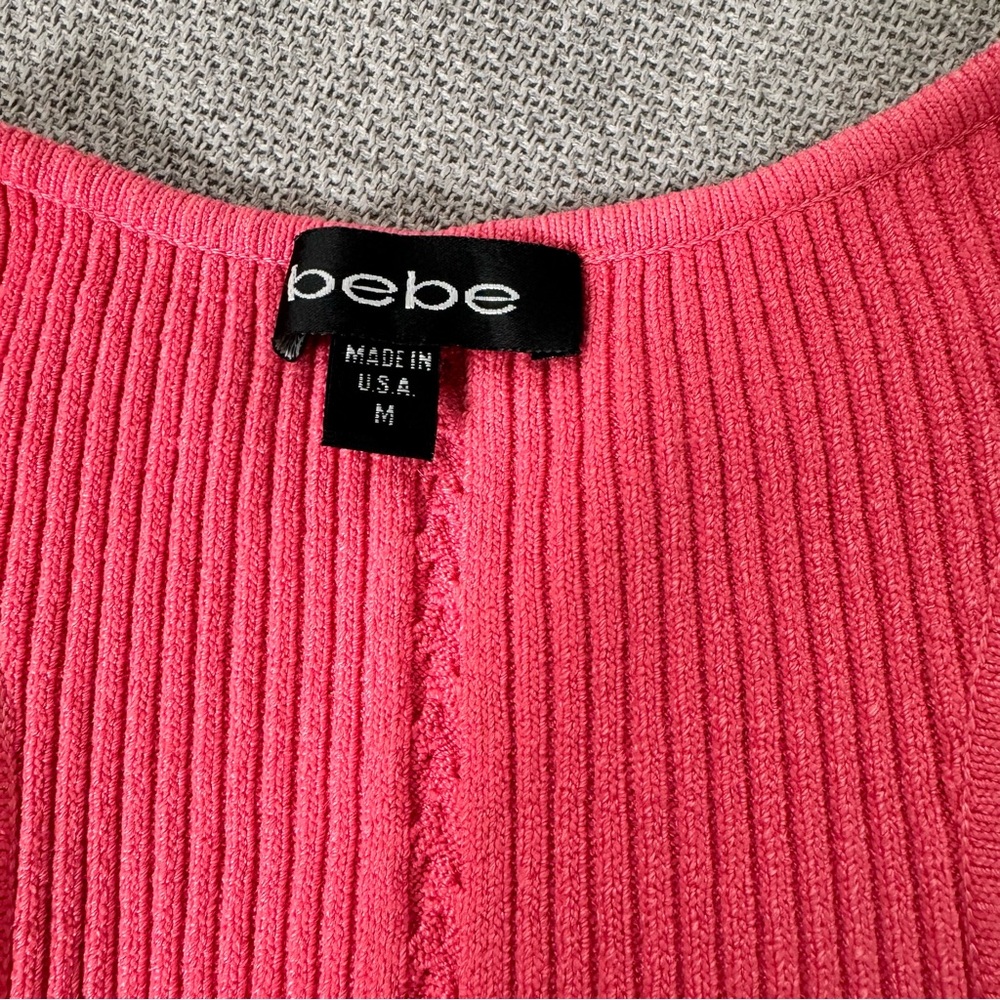 Bebe Ribbed Buckled Tank Top - Picture 5 of 9